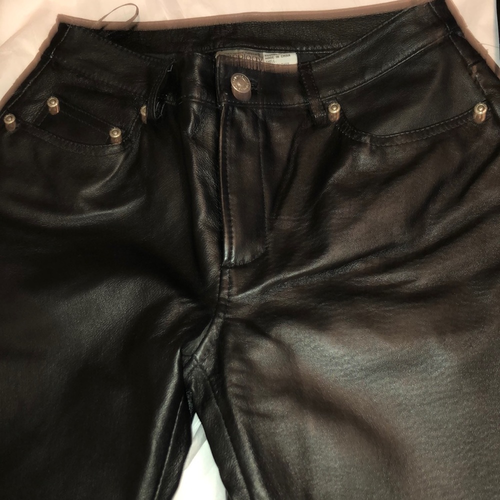 Black leather pants. Size 4P &6P